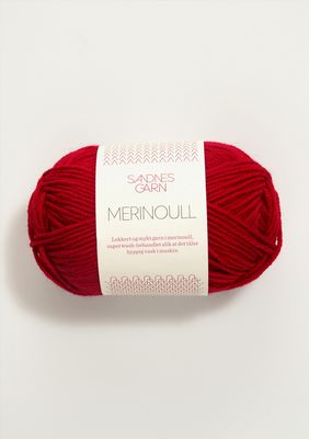 Merinoull - 4219 Rød