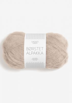 Børstet Alpakka - 3021 Beige