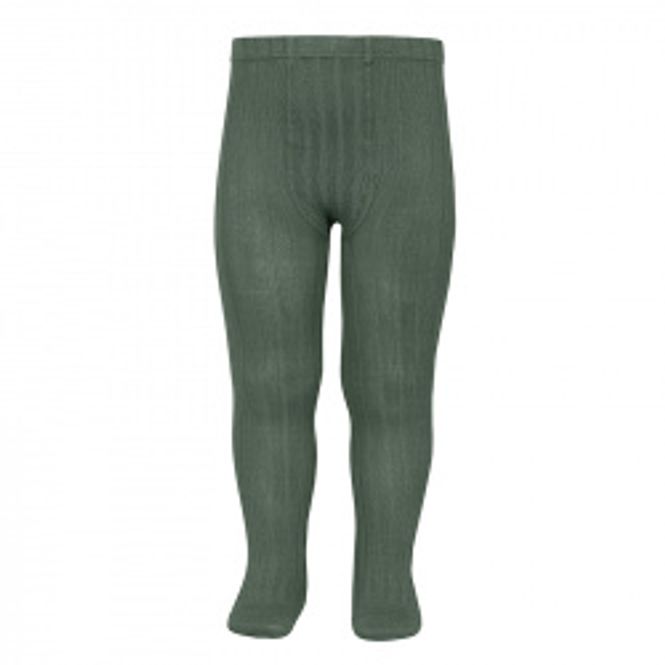 Hovedbilde Ribbet tights, 761 - LICHEN GREEN