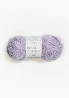 Børstet Alpakka - 5043 Lilla