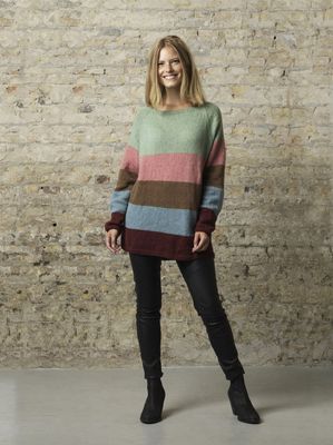3817 - Stripegenser med raglan