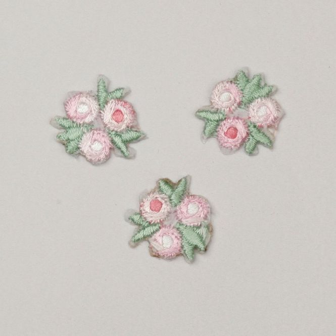 Hovedbilde Motiv - Blomst Rosa, 3 stk (1,8 x 1,8 cm)