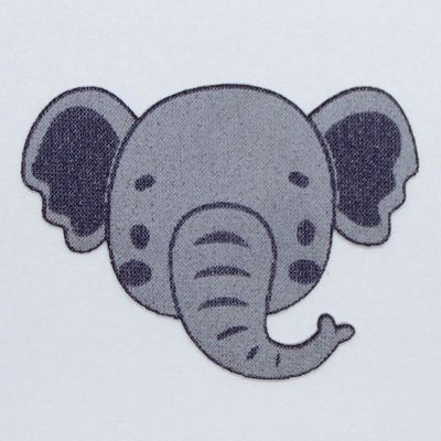 Motiv - Elefant (6,0 x 4,7 cm)