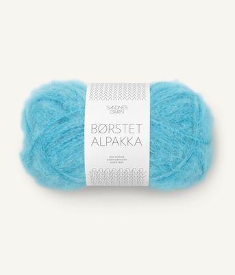Børstet Alpakka - 6315 Turkis