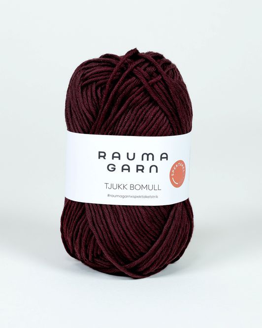 Hovedbilde Tjukk Bomull - 350 Aubergine