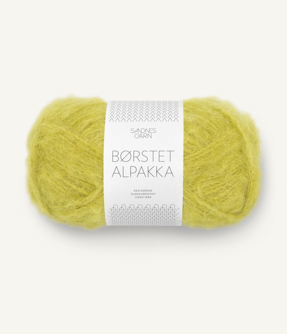 Hovedbilde Børstet Alpakka - 9825 Sunny Lime