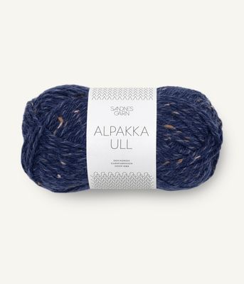 Alpakka Ull - 5585 Marineblå Tweed